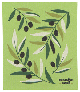 Swedish Dish Cloth - Olives
