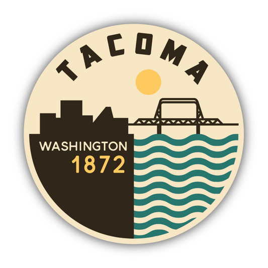 Tacoma Skyline& 11th St Bridge Sticker