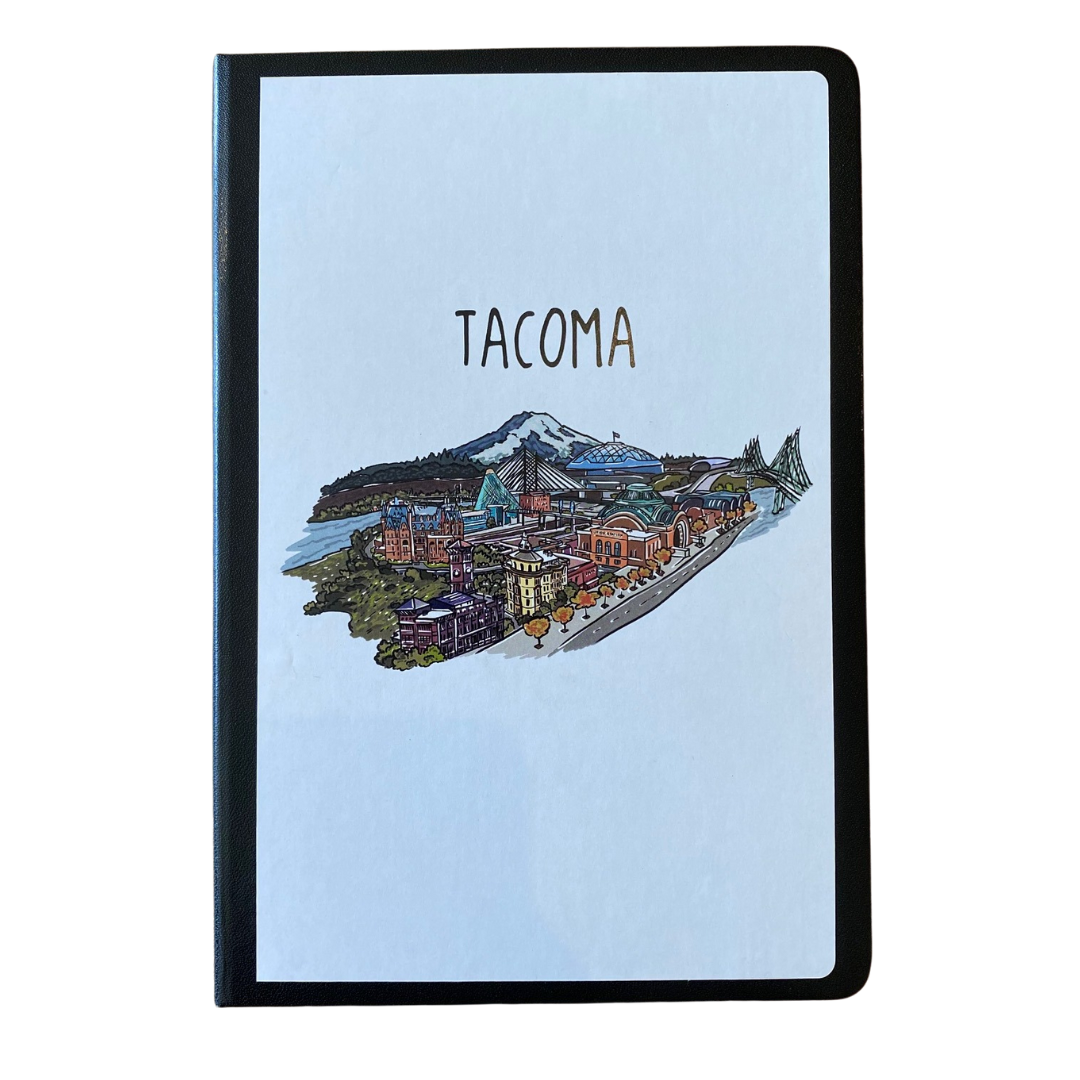 Tacoma WA - Cityscape Lined Journal