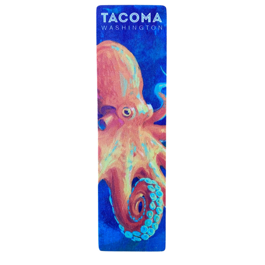 Tacoma WA - Octopus Wooden Bookmark