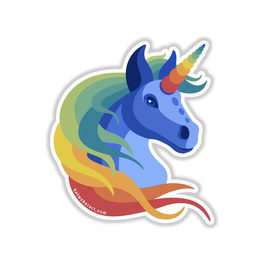 Unicorn Sticker - Kat Weber Art