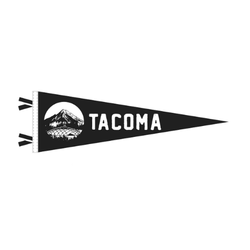 Mount Rainier Tacoma Pennant