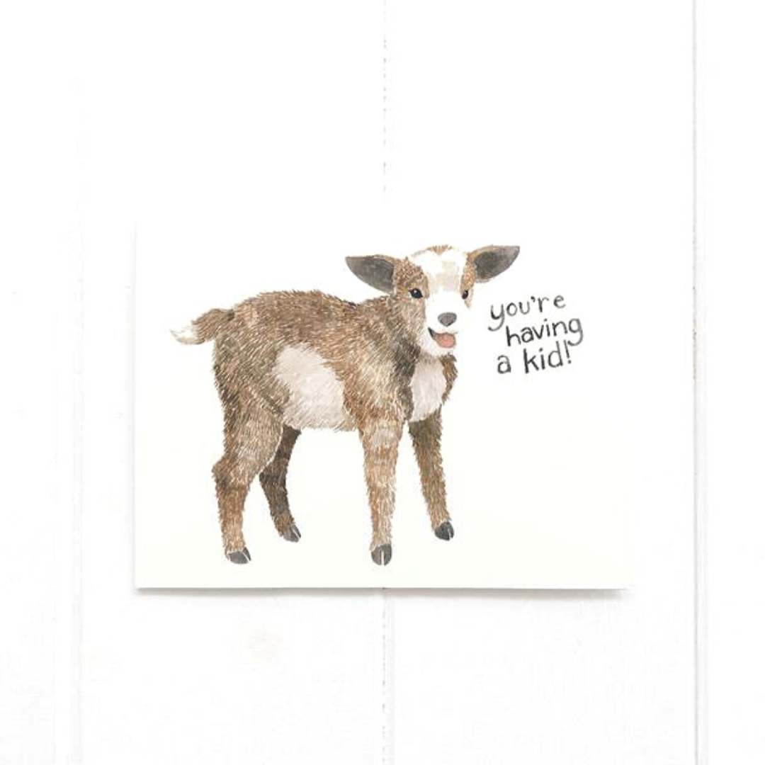 Goat Baby Card