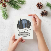 Load image into Gallery viewer, Snow Globe Christmas Notecard
