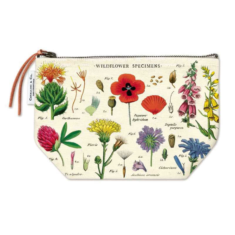 Cavallini &  Co. Vintage Pouch - Wildflowers