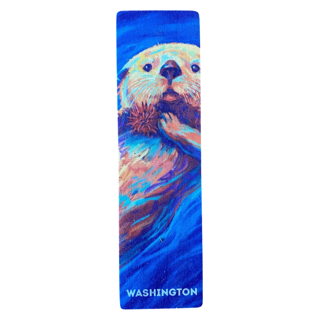 Washington - Otter Wooden Bookmark