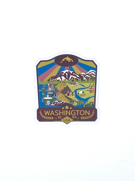 Small Washington Sticker