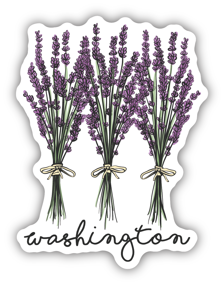 Washington/ND Lavender Bundles Sticker