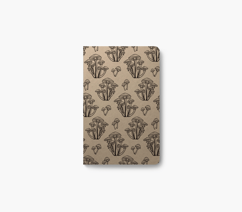 Wild Mushrooms Kraft Layflat Notebook-Lined