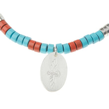 Load image into Gallery viewer, Stone Intention Charm Bracelet - Aqua Terra/Silver
