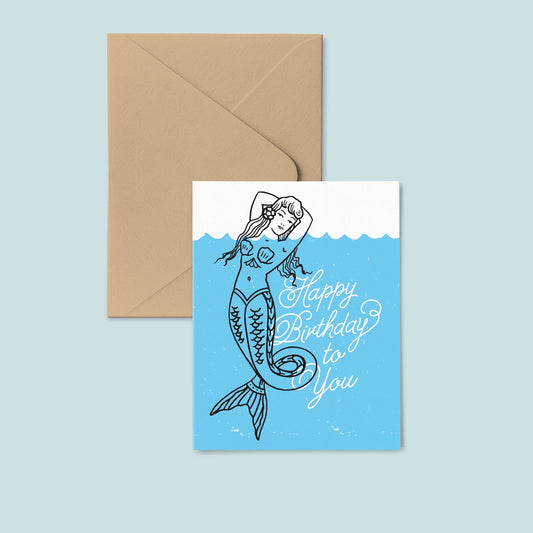 Birthday Mermaid Card