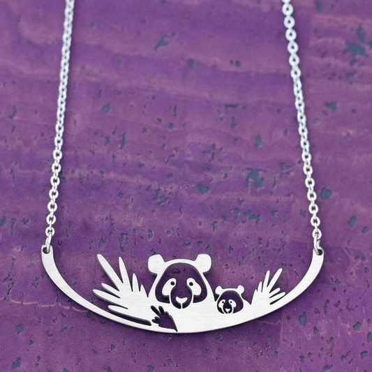 In The Wild Necklace - Pandas