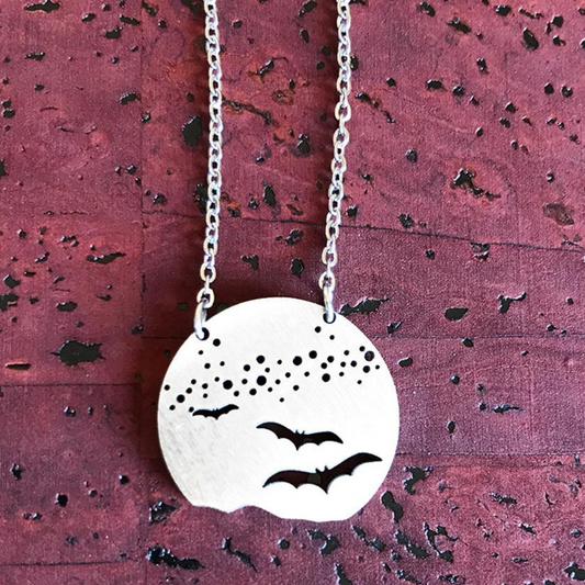 Starry Skies Necklace - Bat