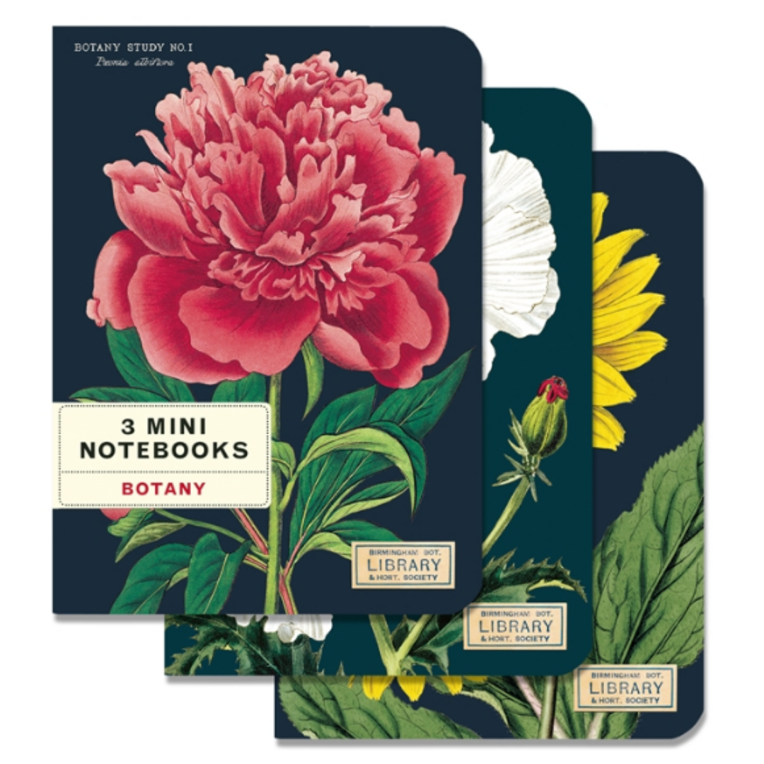 Cavallini & Co. 3 Mini Notebooks - Botany – Stocklist