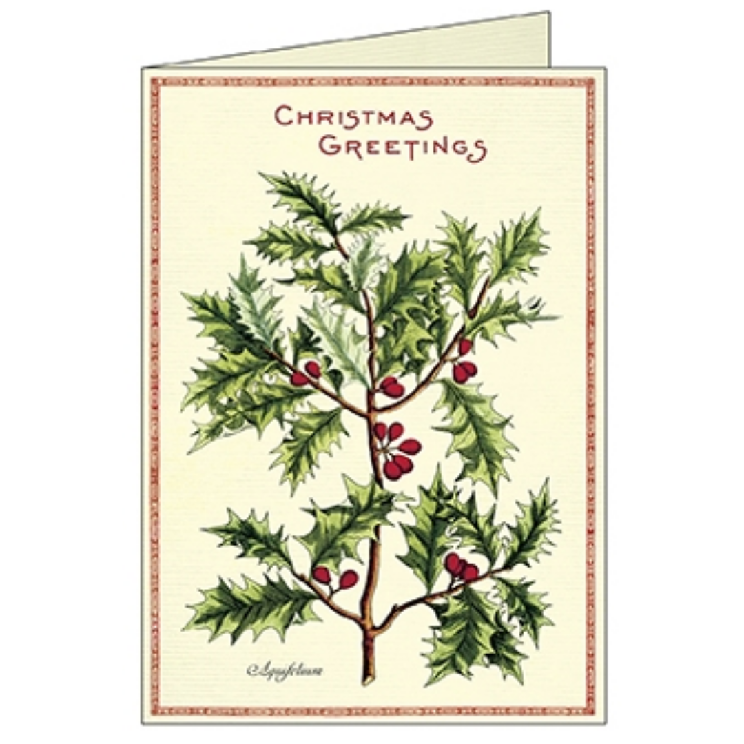 Cavallini & Co. Boxed Note Cards - Holly Christmas – Stocklist