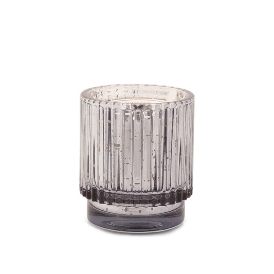 Cypress Fir 4.5oz Mercury Ribbled Silver Candle