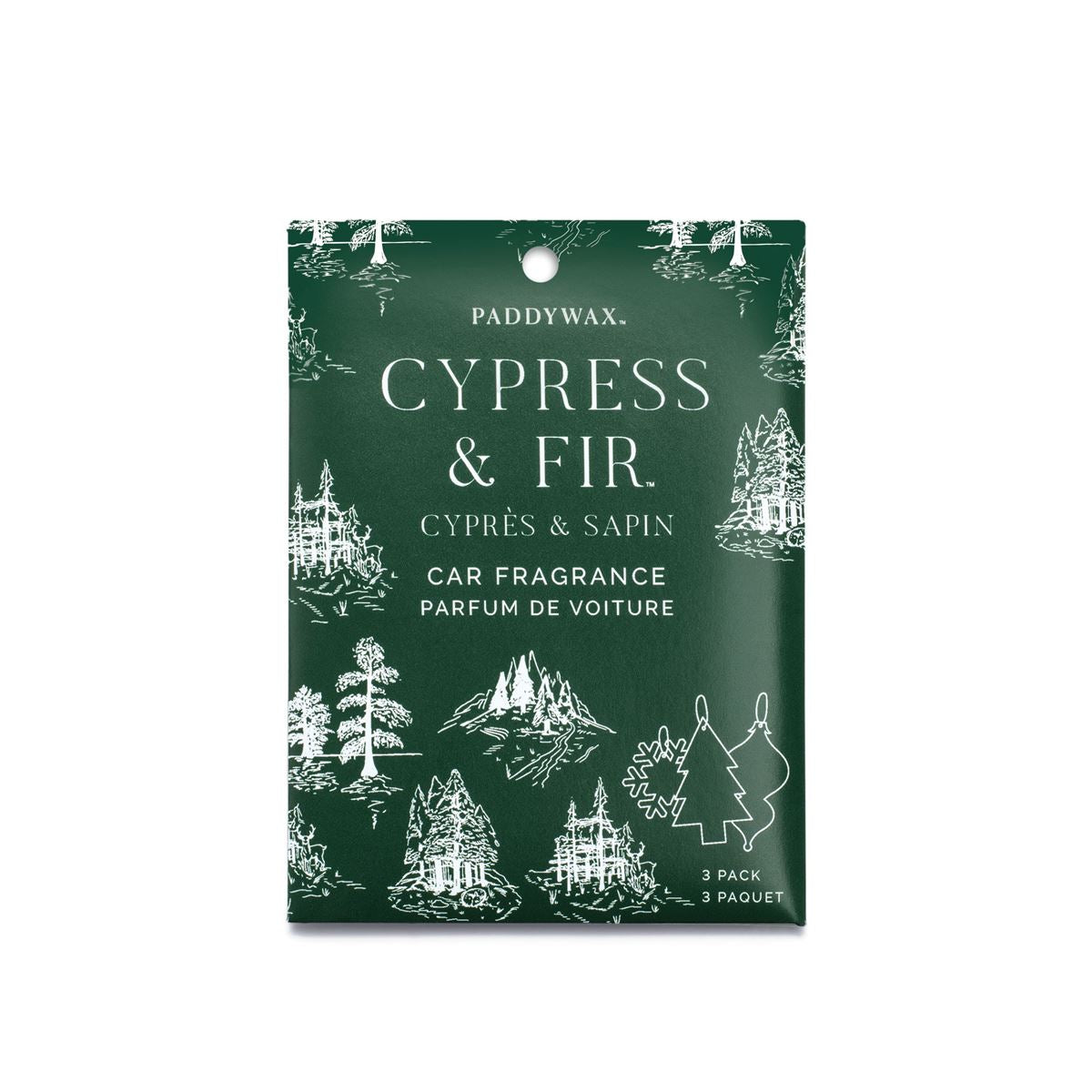 Cypress & Fir - Holiday Car Fragrance Pack