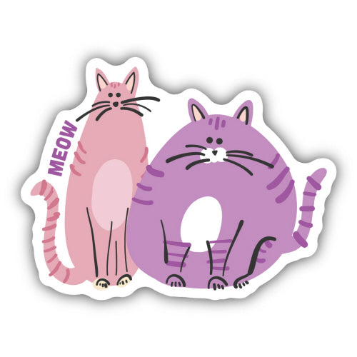 Colorful Cats Sticker