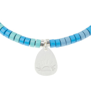 Stone Intention Charm Bracelet - Turquoise/Silver/Gold