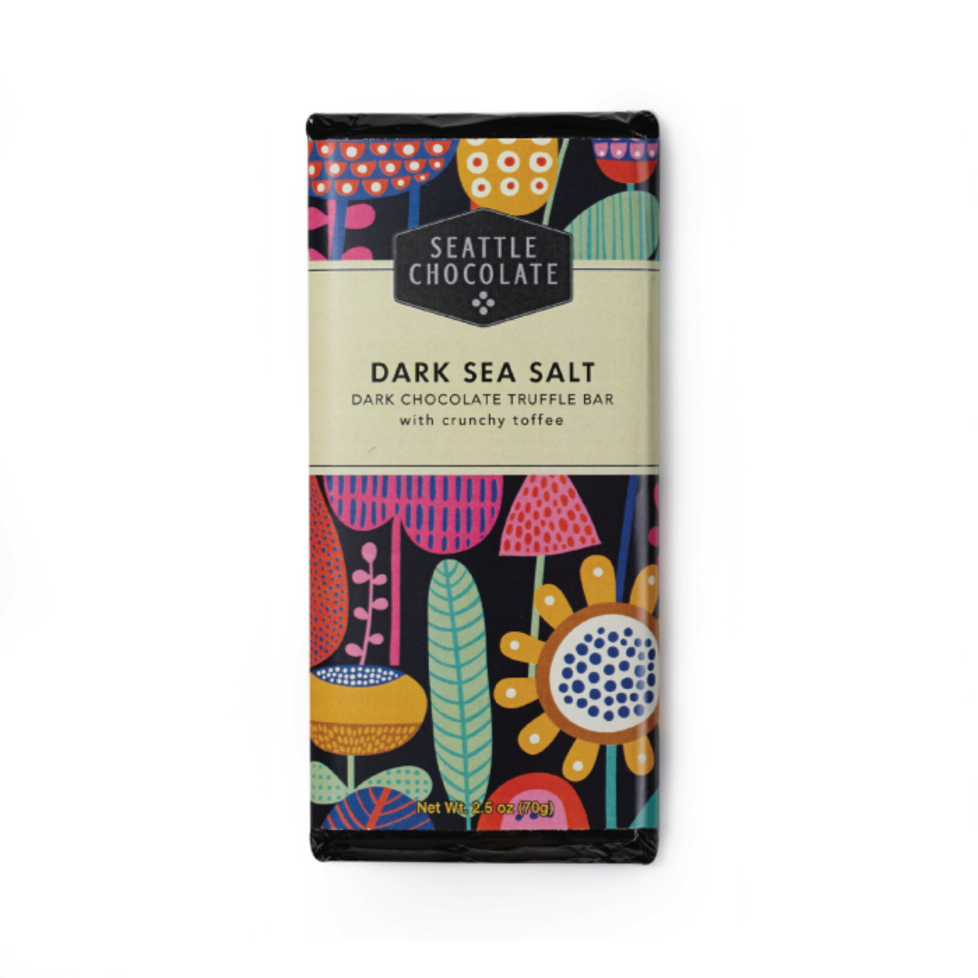 Dark Sea Salt Toffee Chocolate Bar