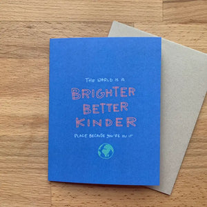Better Brighter Kinder World Card
