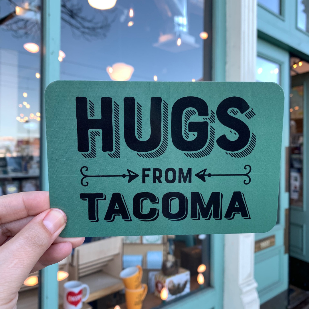 Hugs From Tacoma Postcard
