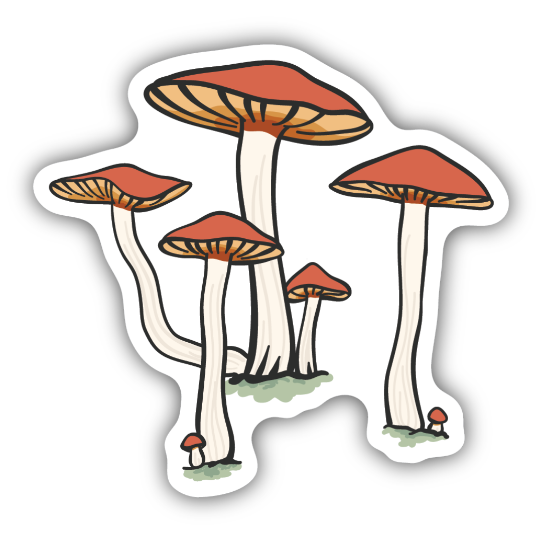 Mushroom Cluster Sticker