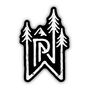 PNW Mountain and Tree Sticker