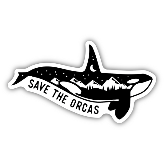 Save the Whales/ND Night Orca Sticker