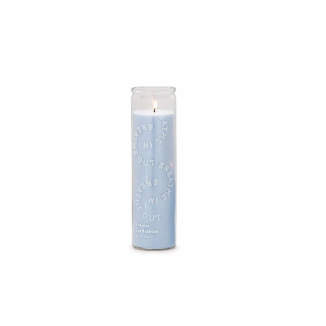 Spark 10.6oz Sky Blue Breathe in, Breathe out Candle
