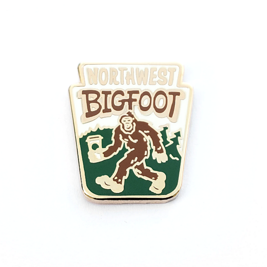 Northwest Bigfoot Enamel Pin