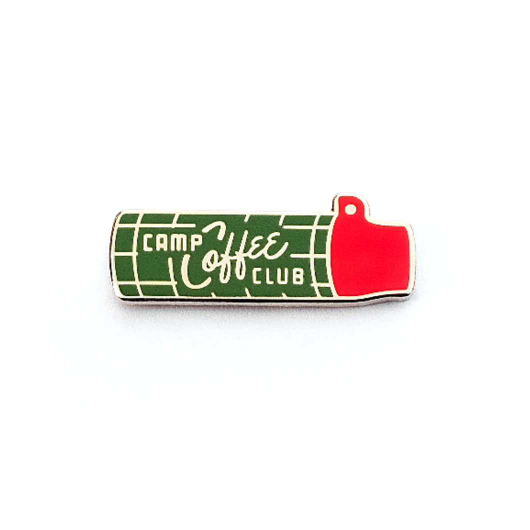 Camp Coffee Club Enamel Pin