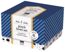 Pinch Bowl Set/6 -  Bits & Dots