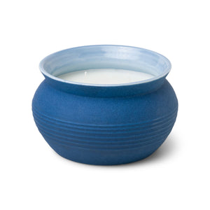 Santorini 13 oz Textured Blue Ceramic - Salted Blue Agave