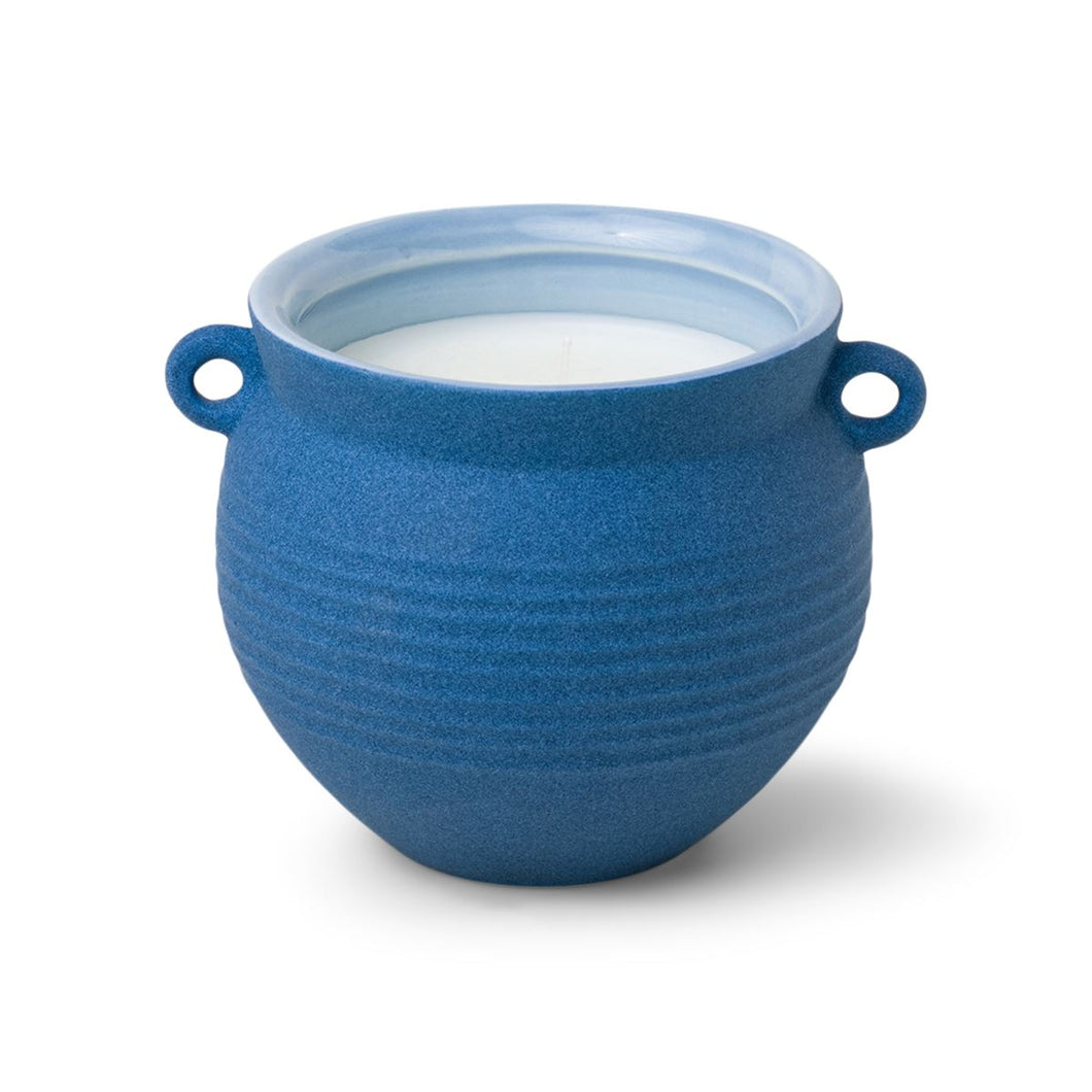 Santorini 8.5 oz Textured Blue Ceramic - Salted Blue Agave