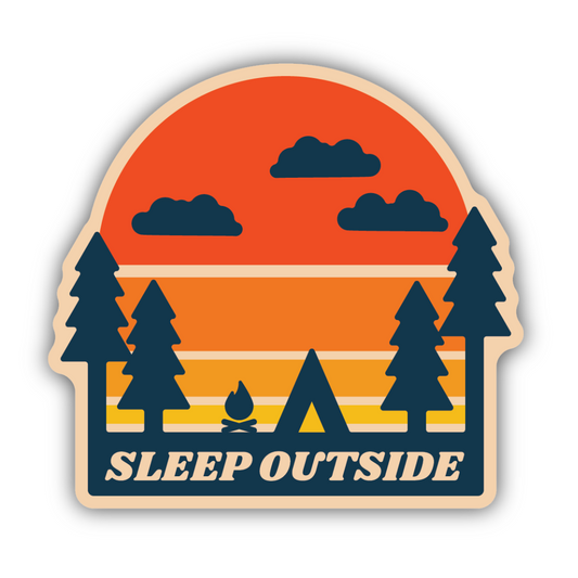 Sleep Outside Sticker