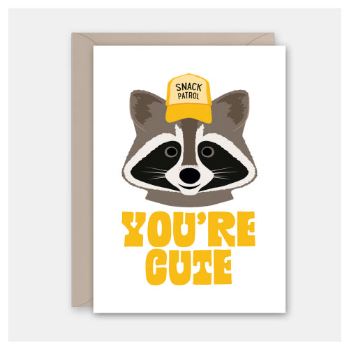 Cute Raccoon Friendship Card