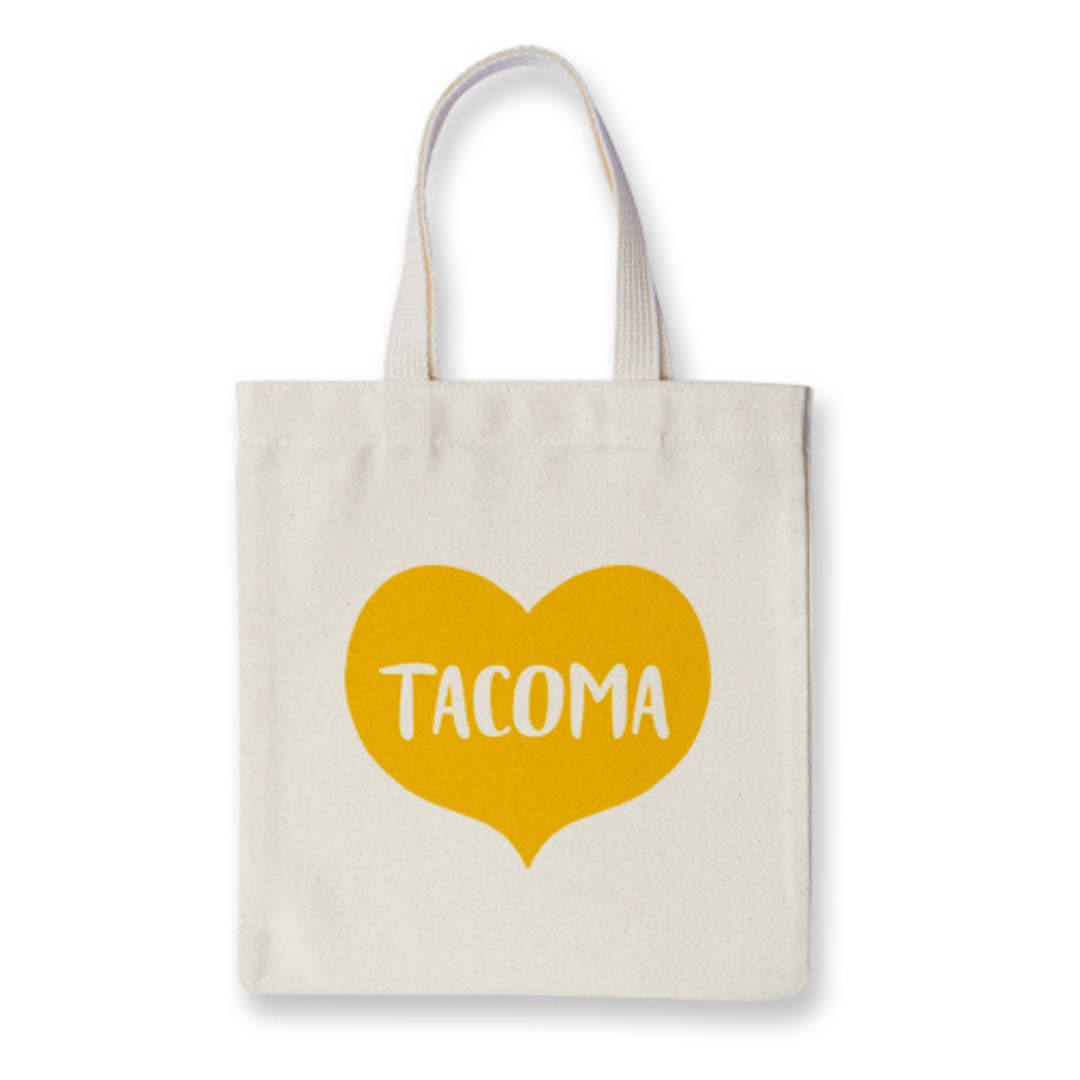 Tacoma Big Yellow Heart - Tote Bag
