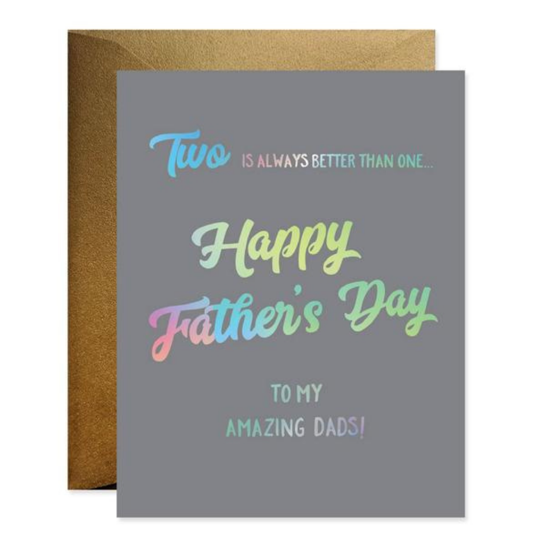 Two is Better Than One Father's Day Card