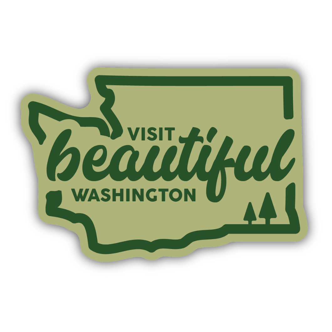Beautiful Washington Sticker