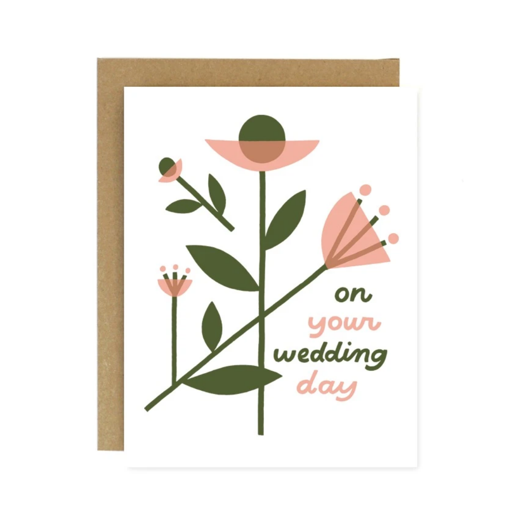 Wedding Day Floral Card
