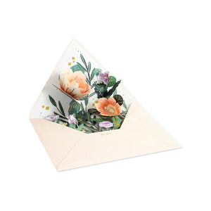 Wildflower Envelope Pop-up Card