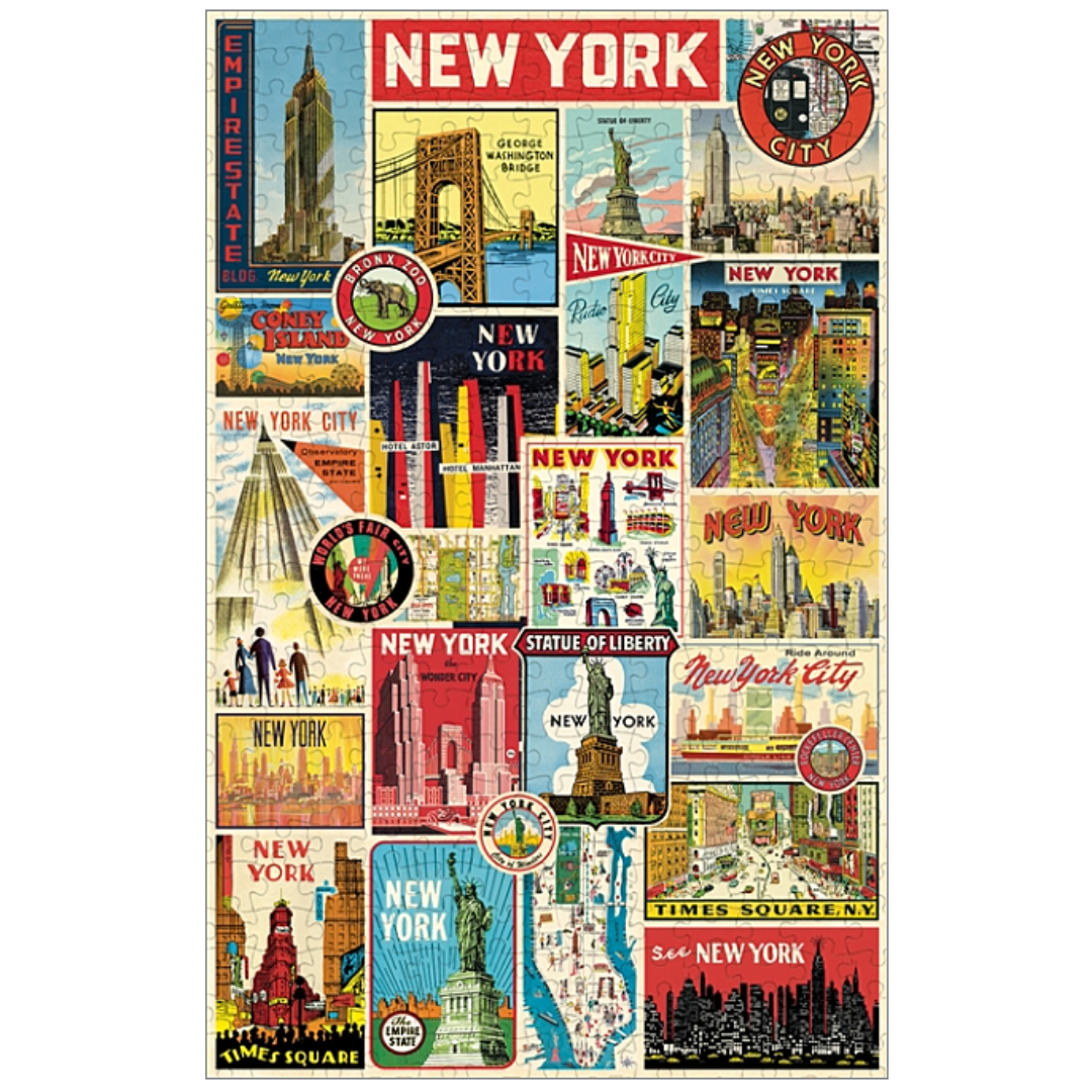 Cavallini & Co. 500 Piece Puzzle - NYC Collage
