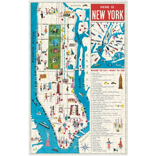 Load image into Gallery viewer, Cavallini &amp; Co. 500 Piece Puzzle - NYC Map
