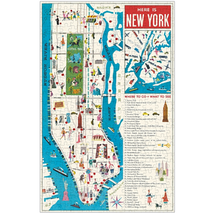 Cavallini & Co. 500 Piece Puzzle - NYC Map