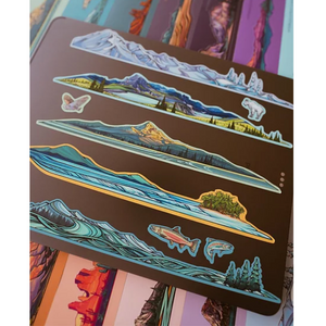 Hydrascape Miniscape Sticker - Yellowstone