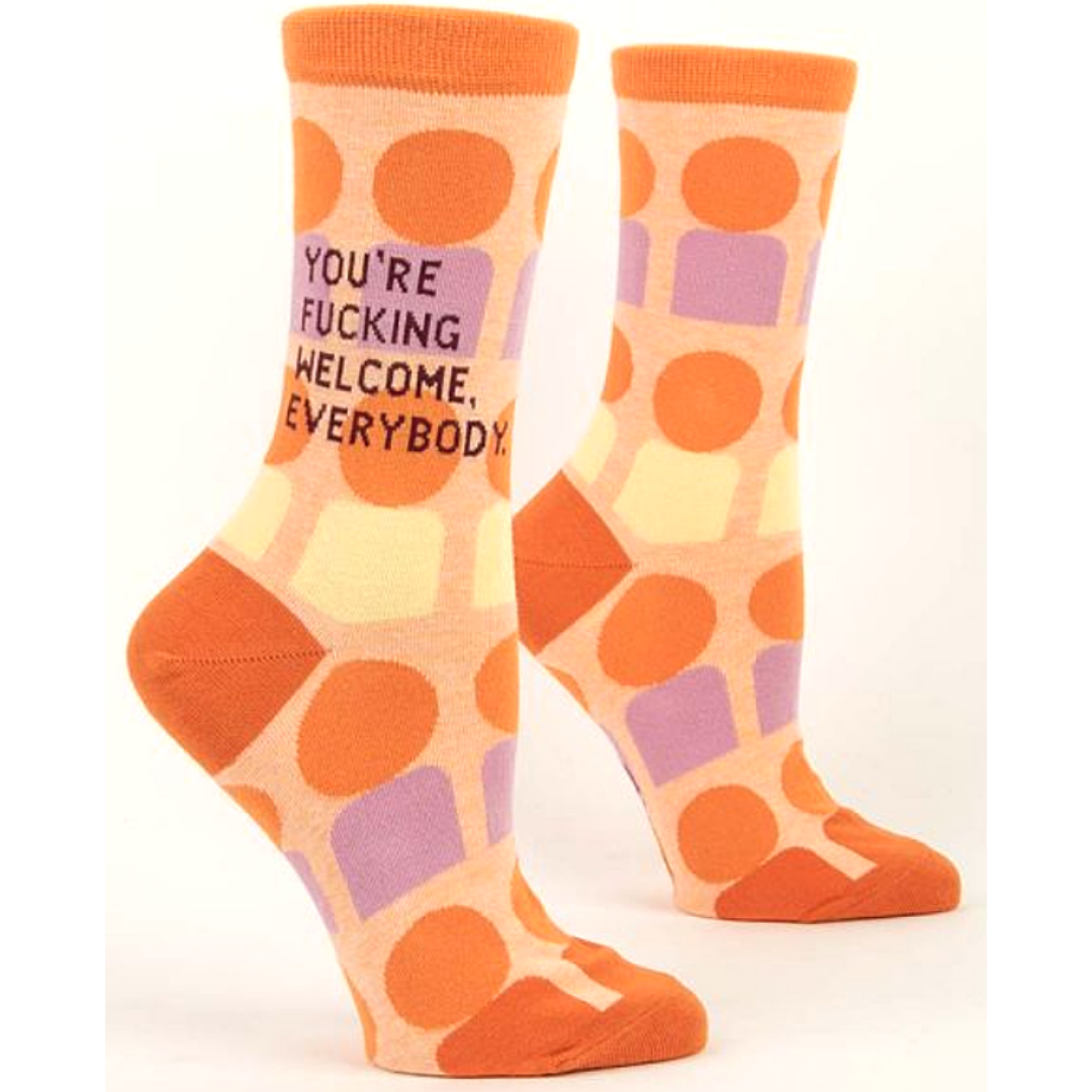 You're F*cking Welcome Crew Socks